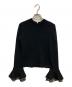 Her lip to（ハーリップトゥ）の古着「Eclat Flared Sleeve Knit」｜ブラック