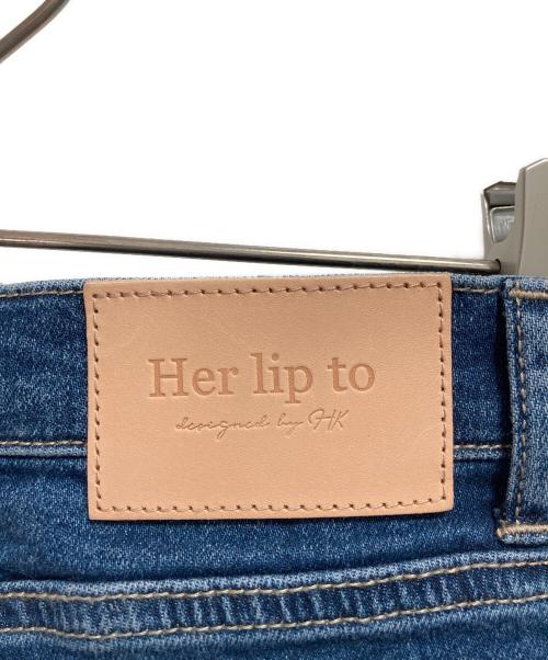 HER LIP TO（ハーリップトゥ）Her lip to (ハーリップトゥ) New York High-Waisted Jeans インディゴ サイズ:24の古着・服飾アイテム
