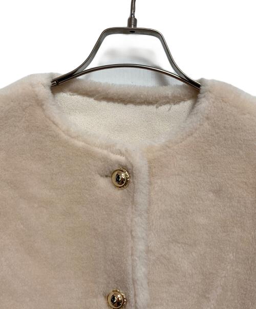 HER LIP TO（ハーリップトゥ）HER LIP TO (ハーリップトゥ) Lausanne Wool Short Coat ベージュ サイズ:Sの古着・服飾アイテム