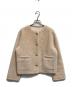 HER LIP TO（ハーリップトゥ）の古着「Lausanne Wool Short Coat」｜ベージュ