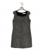 HER LIP TOハーリップトゥ）の古着「May Tweed Mini Dress」｜ブラック