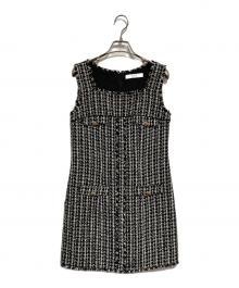 HER LIP TO（ハーリップトゥ）の古着「May Tweed Mini Dress」｜ブラック
