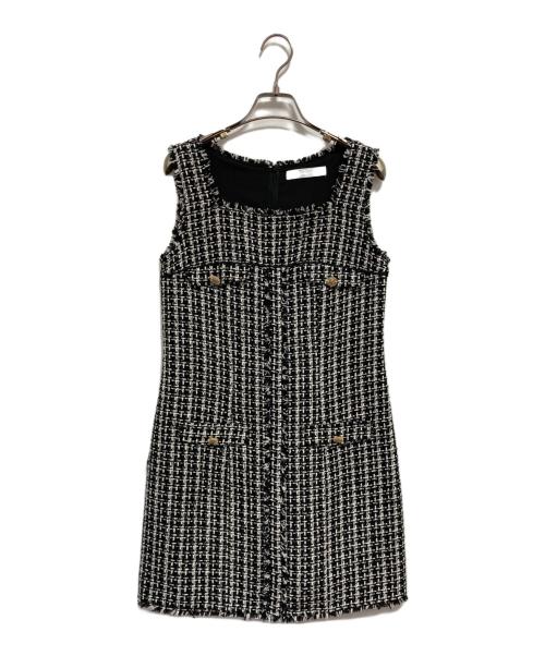 HER LIP TO（ハーリップトゥ）Her lip to (ハーリップトゥ) May Tweed Mini Dress ブラック サイズ:Sの古着・服飾アイテム