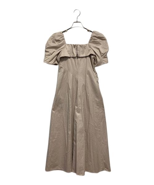 HER LIP TO（ハーリップトゥ）Her lip to (ハーリップトゥ) Troncais Puff Sleeve Dress ベージュ サイズ:Sの古着・服飾アイテム