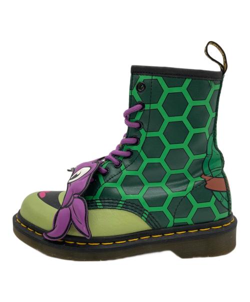 Dr.Martens（ドクターマーチン）Dr.Martens (ドクターマーチン) TURTLES ドナテロブーツ グリーン サイズ:UK4の古着・服飾アイテム