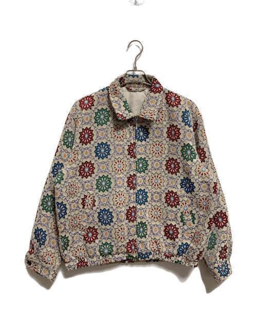 INHERIT（インヘリット）INHERIT (インヘリット) ゴブラン スイングトップブルゾン ベージュ サイズ:Mの古着・服飾アイテム