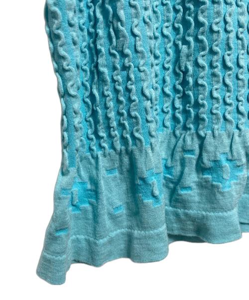 HaaT（ハート）Haat (ハート) ハイネックカットソー ブルー サイズ:2の古着・服飾アイテム