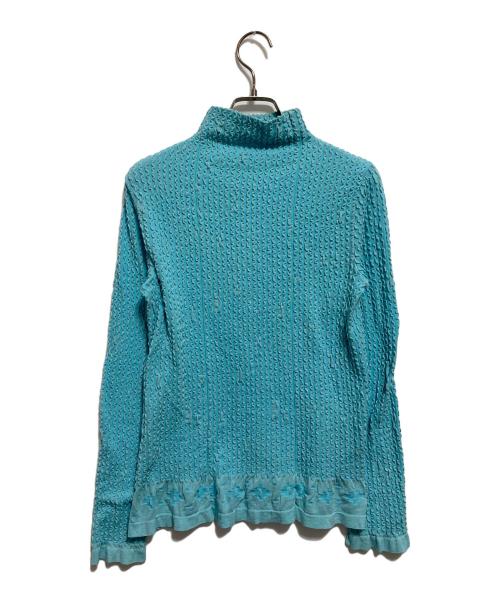 HaaT（ハート）Haat (ハート) ハイネックカットソー ブルー サイズ:2の古着・服飾アイテム