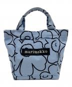 marimekkoマリメッコ）の古着「Lunchbag Piirto Unikko」｜ブルー