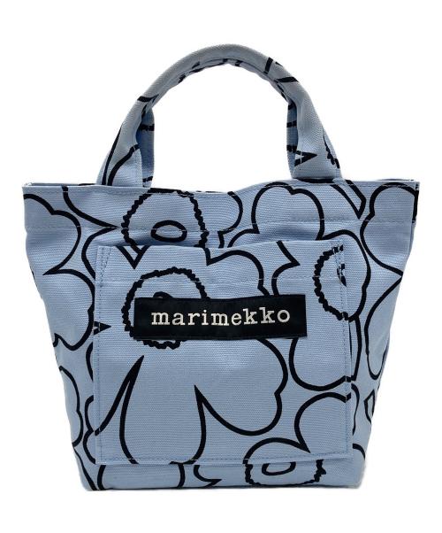 marimekko（マリメッコ）marimekko (マリメッコ) Lunchbag Piirto Unikko ブルーの古着・服飾アイテム