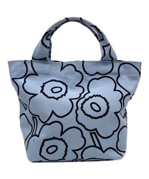 marimekko（マリメッコ）marimekko (マリメッコ) Lunchbag Piirto Unikko ブルーの古着・服飾アイテム
