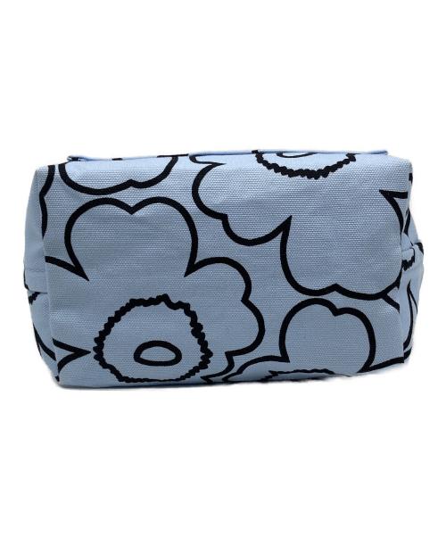 marimekko（マリメッコ）marimekko (マリメッコ) Lunchbag Piirto Unikko ブルーの古着・服飾アイテム