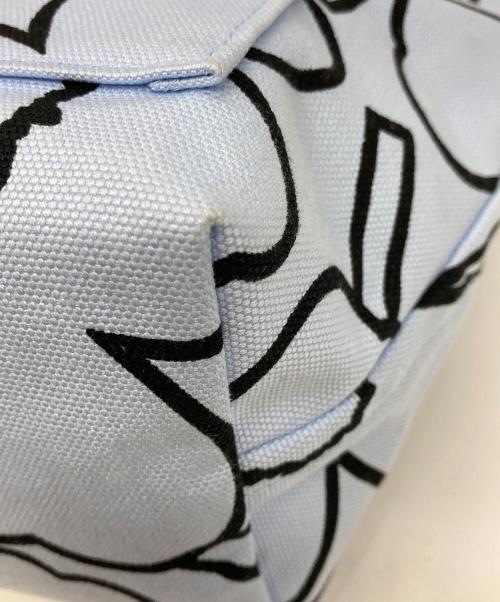 marimekko（マリメッコ）marimekko (マリメッコ) Lunchbag Piirto Unikko ブルーの古着・服飾アイテム