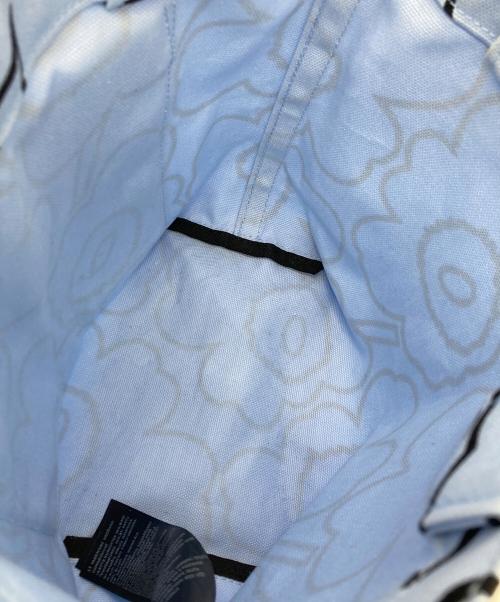 marimekko（マリメッコ）marimekko (マリメッコ) Lunchbag Piirto Unikko ブルーの古着・服飾アイテム