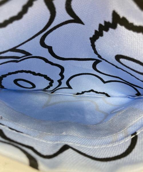 marimekko（マリメッコ）marimekko (マリメッコ) Lunchbag Piirto Unikko ブルーの古着・服飾アイテム