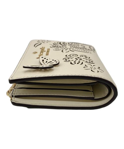 Kate Spade（ケイトスペード）Kate Spade (ケイトスペード) マディソン フェスティバル フローラル パーフ スモール L-ジップ ウォレット アイボリーの古着・服飾アイテム