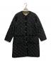 Traditional Weatherwear（トラディショナルウェザーウェア）の古着「ARKLEY LONG キルティングノーカラーコート」｜ブラック×オリーブ