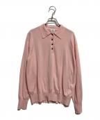 Spick and Spanスピック＆スパン）の古着「26SS Emil cotoni ポロシャツニット」｜ピンク