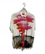 SUPREMEシュプリーム）の古着「The Velvet Underground Rayon S/S Shirt」｜ホワイト×ピンク