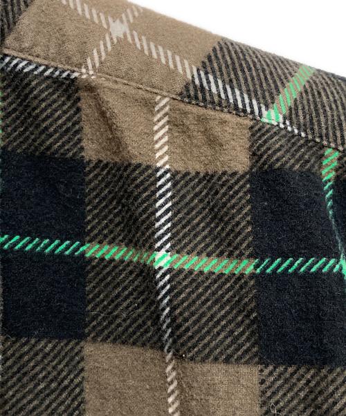 UNDERCOVER（アンダーカバー）UNDERCOVER (アンダーカバー) 半袖チェックシャツ ベージュ×グリーン サイズ:Mの古着・服飾アイテム