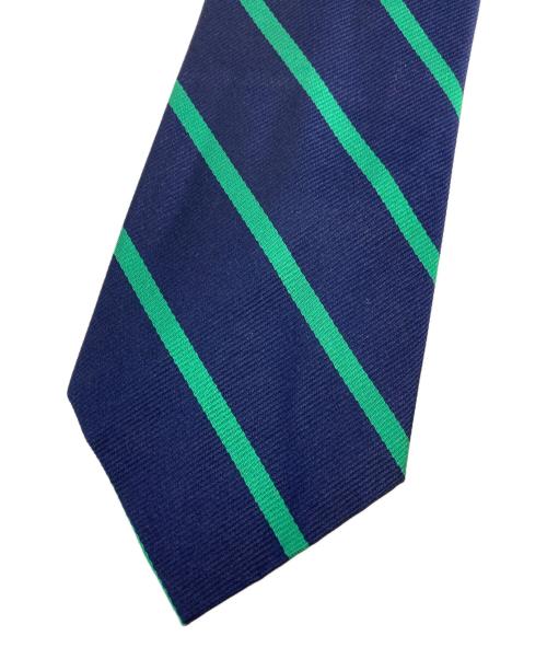 POLO RALPH LAUREN（ポロ・ラルフローレン）POLO RALPH LAUREN (ポロ・ラルフローレン) シルクネクタイ ネイビー×グリーン サイズ:表記無しの古着・服飾アイテム