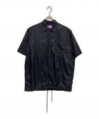 THE NORTHFACE PURPLELABELザ・ノースフェイス パープルレーベル）の古着「Nylon Ripstop H/S Shirt」｜ブラック