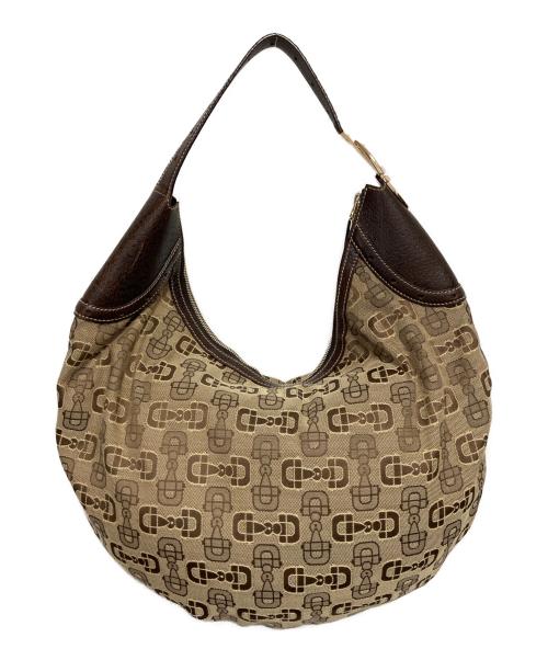 GUCCI（グッチ）GUCCI (グッチ) ホースビットワンショルダーバッグ ベージュの古着・服飾アイテム