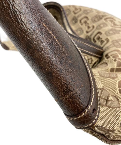 GUCCI（グッチ）GUCCI (グッチ) ホースビットワンショルダーバッグ ベージュの古着・服飾アイテム