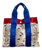 HEAD PORTER×HELLO KITTYヘッドポーター×ハローキティ）の古着「トートバッグ」｜ベージュ×ブルー