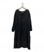 BEAMS COUTURE×DEAN&DELUCAビームス クチュール×ディーンアンドデルーカ）の古着「コラボ割烹着 2way羽織りワンピース」｜ブラック