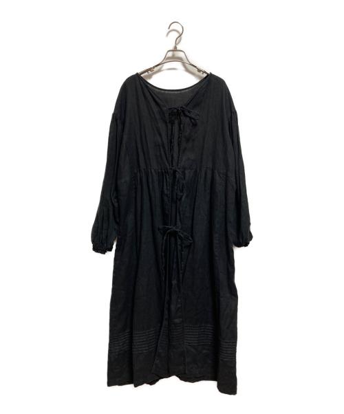 BEAMS COUTURE（ビームス クチュール）BEAMS COUTURE (ビームス クチュール) DEAN&DELUCA (ディーンアンドデルーカ) コラボ割烹着 2way羽織りワンピース ブラック サイズ:不明の古着・服飾アイテム