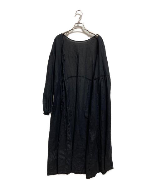 BEAMS COUTURE（ビームス クチュール）BEAMS COUTURE (ビームス クチュール) DEAN&DELUCA (ディーンアンドデルーカ) コラボ割烹着 2way羽織りワンピース ブラック サイズ:不明の古着・服飾アイテム