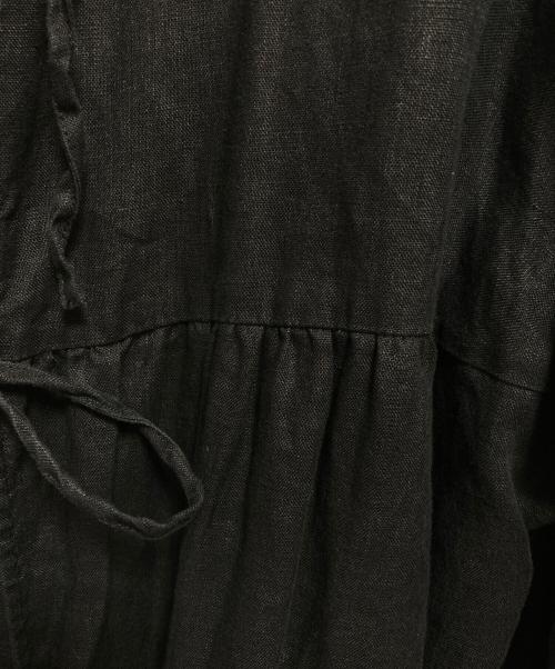 BEAMS COUTURE（ビームス クチュール）BEAMS COUTURE (ビームス クチュール) DEAN&DELUCA (ディーンアンドデルーカ) コラボ割烹着 2way羽織りワンピース ブラック サイズ:不明の古着・服飾アイテム