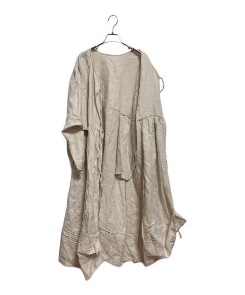 BEAMS COUTURE（ビームス クチュール）BEAMS COUTURE (ビームス クチュール) DEAN&DELUCA (ディーンアンドデルーカ) 割烹着 2way羽織りワンピース ベージュ サイズ:FREE 未使用品の古着・服飾アイテム