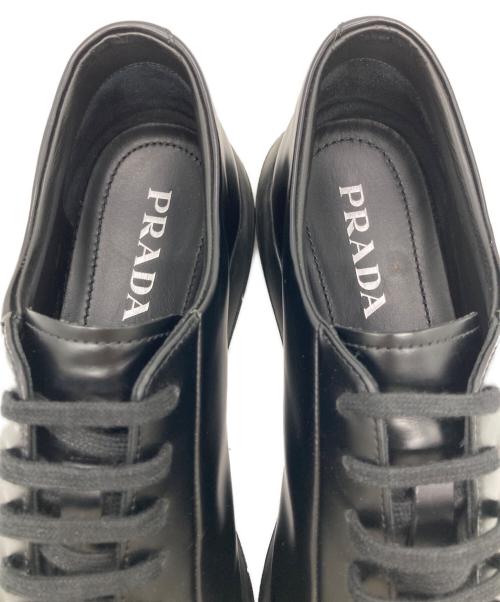 PRADA（プラダ）PRADA (プラダ) ローカットスニーカー ブラック サイズ:6 1/2の古着・服飾アイテム