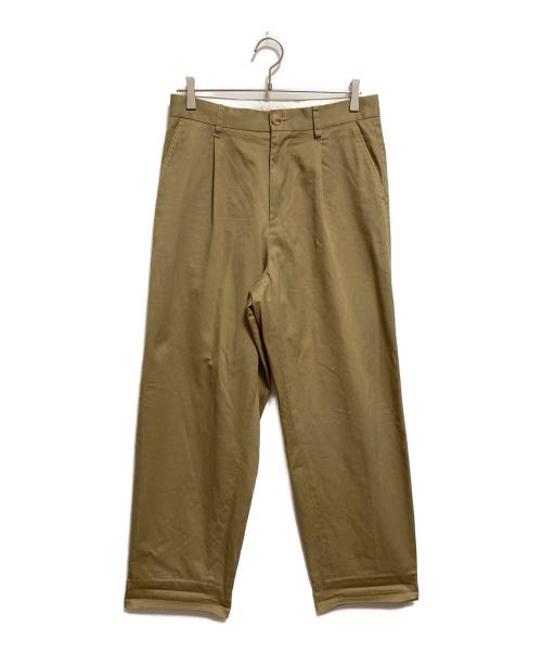 UNIVERSAL PRODUCTS.（ユニバーサルプロダクツ）UNIVERSAL PRODUCTS. (ユニバーサルプロダクツ) ONE TUCK CHINO TROUSERS ベージュ サイズ:2の古着・服飾アイテム