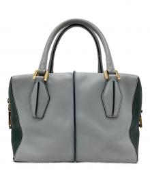 TOD'S（トッズ）の古着「Dキューブ2WAYバッグ」｜ブルー×グリーン