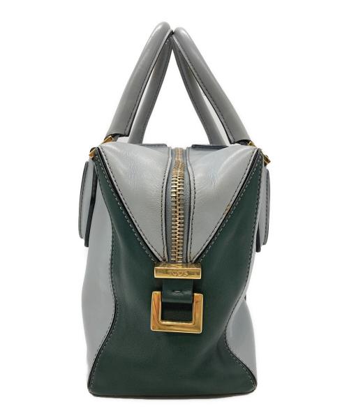 TOD'S（トッズ）TOD'S (トッズ) Dキューブ2WAYバッグ ブルー×グリーンの古着・服飾アイテム