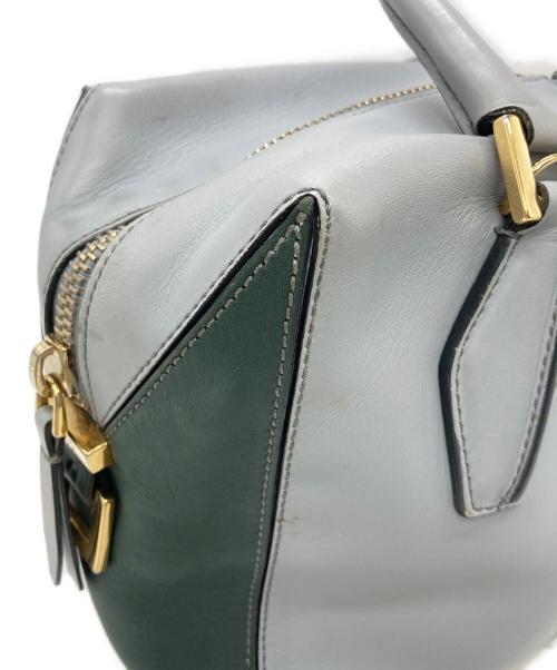 TOD'S（トッズ）TOD'S (トッズ) Dキューブ2WAYバッグ ブルー×グリーンの古着・服飾アイテム