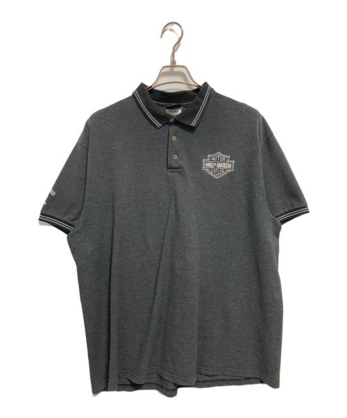 HARLEY-DAVIDSON（ハーレーダビッドソン）HARLEY-DAVIDSON (ハーレーダビッドソン) ポロシャツ グレー サイズ:XLの古着・服飾アイテム