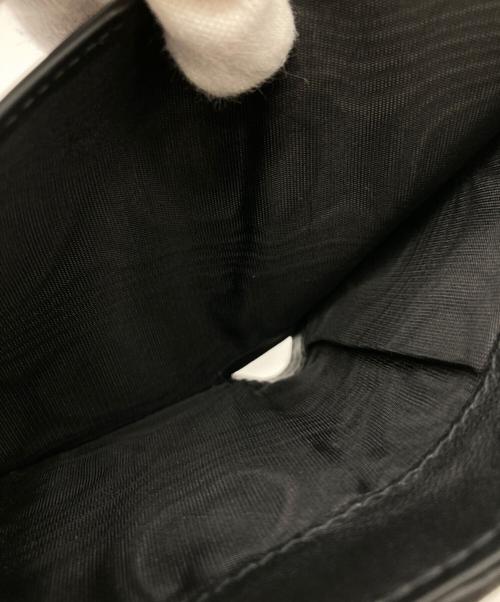 Christian Dior（クリスチャン ディオール）Christian Dior (クリスチャン ディオール) LADY DIOR ロータス コンパクトウォレット ブラックの古着・服飾アイテム
