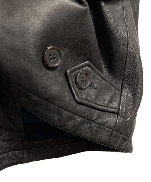POLO RALPH LAUREN（ポロ・ラルフローレン）POLO RALPH LAUREN (ポロ・ラルフローレン) ラムスキンレザージャケット ブラック サイズ:Mの古着・服飾アイテム