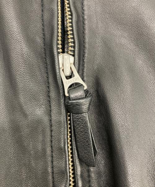 POLO RALPH LAUREN（ポロ・ラルフローレン）POLO RALPH LAUREN (ポロ・ラルフローレン) ラムスキンレザージャケット ブラック サイズ:Mの古着・服飾アイテム