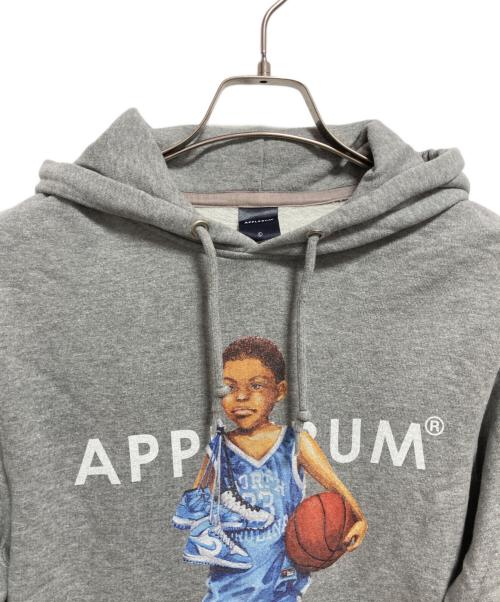 APPLEBUM（アップルバム）APPLEBUM (アップルバム) プルオーバーパーカー グレー サイズ:Lの古着・服飾アイテム