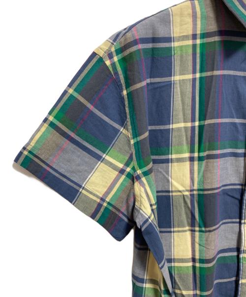 POLO RALPH LAUREN（ポロ・ラルフローレン）POLO RALPH LAUREN (ポロ・ラルフローレン) チェックシャツワンピース ネイビー×イエロー サイズ:2の古着・服飾アイテム