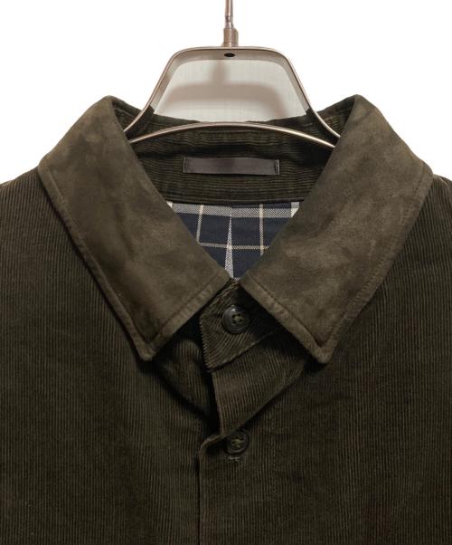 BURBERRY LONDON（バーバリーロンドン）BURBERRY LONDON (バーバリーロンドン) エルボーパッチ付コーデュロイシャツ ブラウン サイズ:Mの古着・服飾アイテム