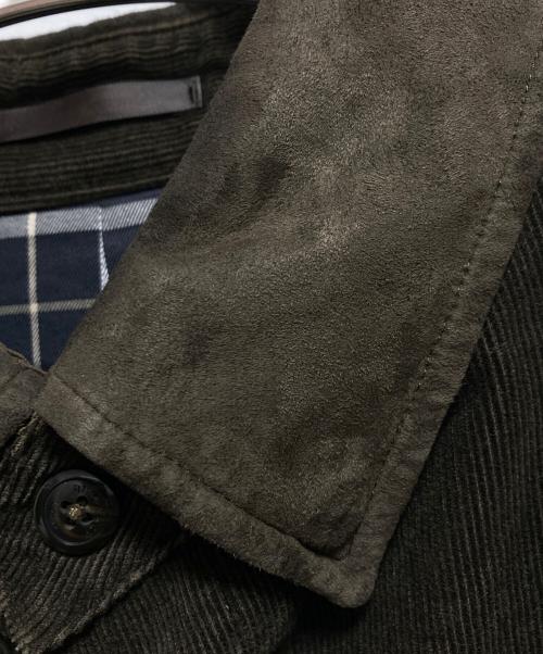 BURBERRY LONDON（バーバリーロンドン）BURBERRY LONDON (バーバリーロンドン) エルボーパッチ付コーデュロイシャツ ブラウン サイズ:Mの古着・服飾アイテム