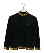 POLO RALPH LAURENポロ・ラルフローレン）の古着「ハーフジップスウェット」｜ブラック