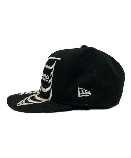New Era（ニューエラ）New Era (ニューエラ) Supreme (シュプリーム) Bones Box Logo キャップ ブラックの古着・服飾アイテム