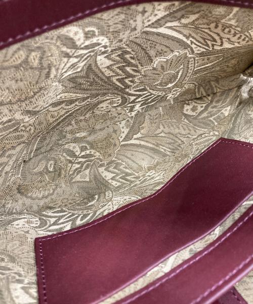NAKAZAWA（ナカザワ）NAKAZAWA (ナカザワ) 2WAYミニボストンバッグ ボルドーの古着・服飾アイテム